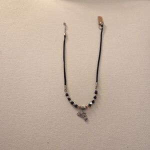 Elegant Black and Silver Necklace